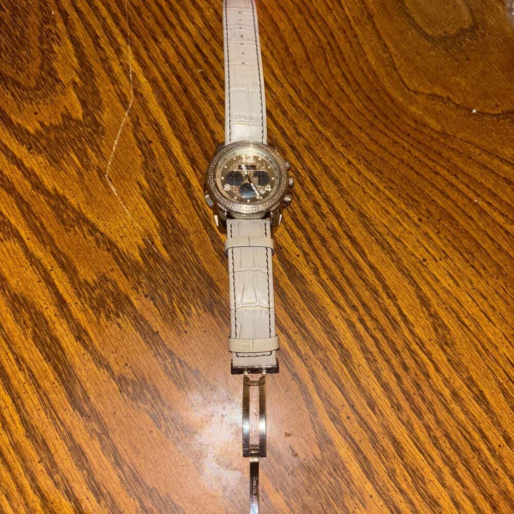 Aqua Master Men's Gold-Tone Chronograph Diamond Watch